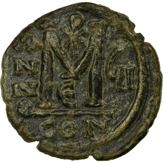 Mince,
Justin II a Sophie,
Follis