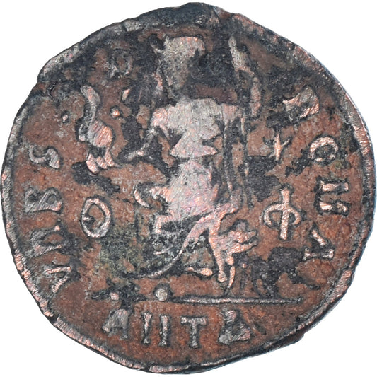 Mince, 
  
  Valentiniana II. 
  
  Follis