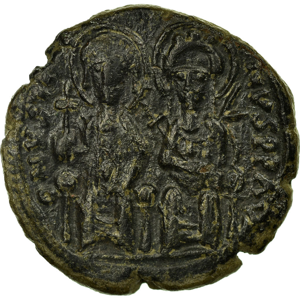 Mince, 
  
  Justin II a Sophie, 
  
  Follis